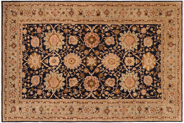 handmade Traditional Kafkaz Blue Green Hand Knotted RECTANGLE 100% WOOL area rug 10 x 13